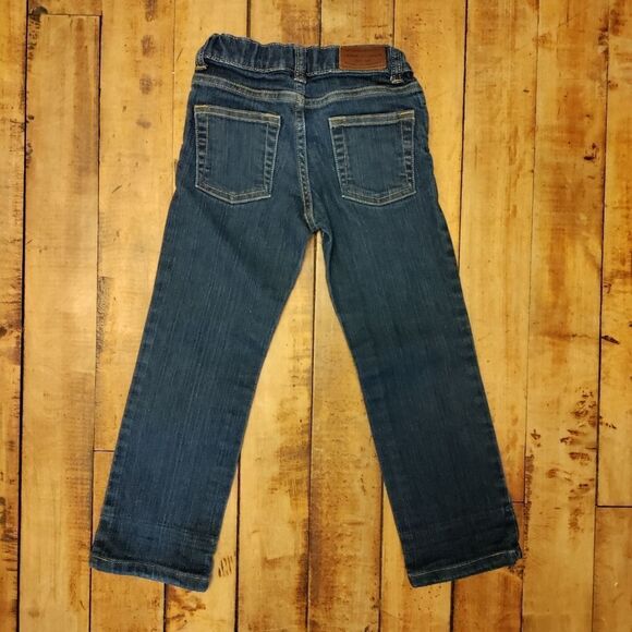Janie and Jack Jeans size 4 boys grey cuff adjustable waist - Picture 4 of 8